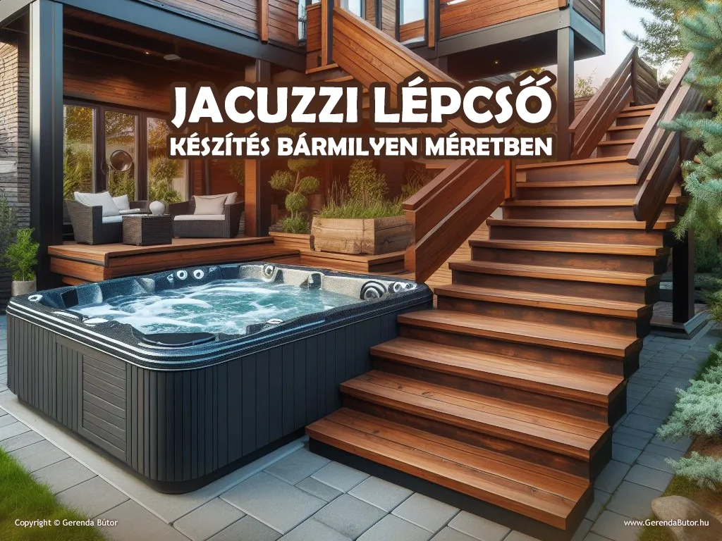 jacuzzi lépcső gyártás