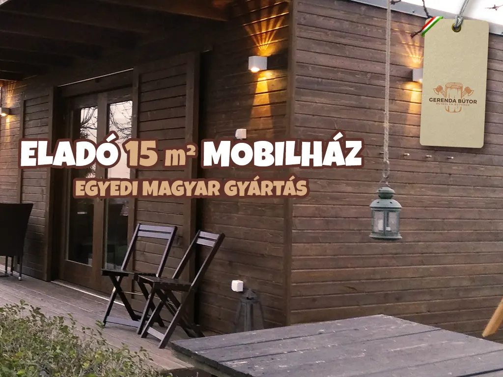 Eladó 15 m² mobilház ELADÓ MOBILHÁZ
