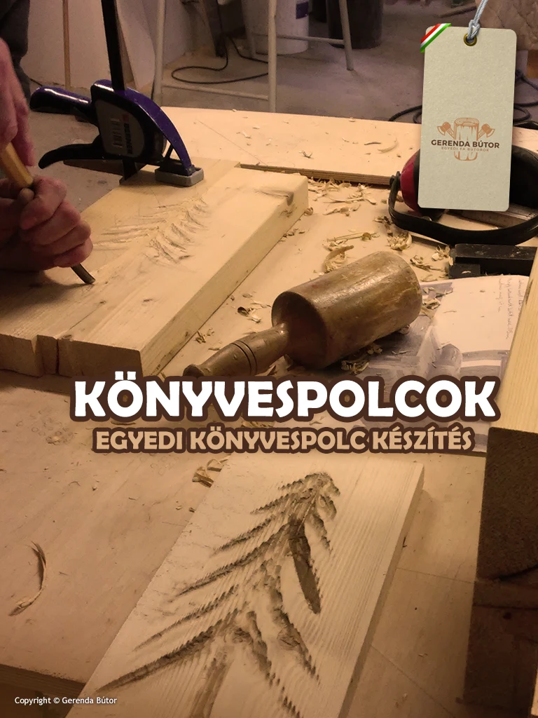 egyedi könvyespolc egyedi polcok készítése