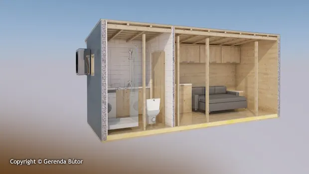 15 m² mini mobilház Mini mobilház